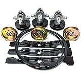 Complete Cub Cadet MTD 50" RZT RZT50 Zero Turn Rebuild Kit Spindles Pulleys Belt Blades 742-04053A 918-04126 954-04044 756-04129