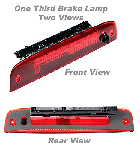 APDTY 034360 Third 3rd High Center Mount Brake Light Lamp Assembly Fits 2003-2015 Ford Expedition or Lincoln Navigator (Upgraded LED Design; Replaces Ford 6L1Z13A613AA, 7L1Z13A613A)