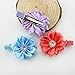 10pcs Toddlers Baby Girls Kids Teens Hair Bows Alligator Clips Flower Barrettes (Ribbon Flower with Rhintsone)