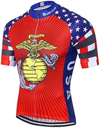 Mens Cycling Jersey Shirt,2019 Short Sleeve Bike Jersey Riding Tops Outdoor MTB Cycling Clothing