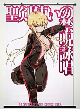 Amazon Co Jp ウォールスクロールポスターファブリックペイントアニメthe Swordbringer Comes Back Angelaジョンソン0 22x33 Inches ホーム キッチン