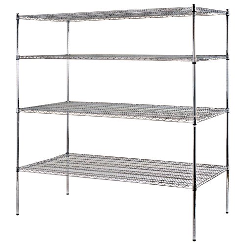 Sandusky Lee WS723674-C Industrial Welded Wire Shelving, 650lbs Capacity, 72