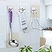 FOTYRIG Heavy Duty Adhesive Hooks Wall Hooks Hangers Stick on Hooks for Hanging Robes, Towels, Keys, Bags, Lights, Calendars SUS 304 Brushed Stainless Steel -4 Packs