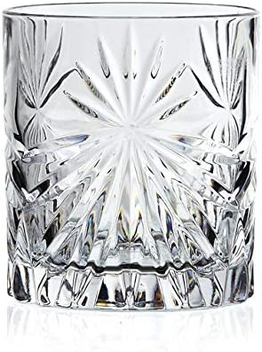 RCR Cristalleria Italiana Crystal Whisky Glass - 4 Pieces, Transparent, 320 ml