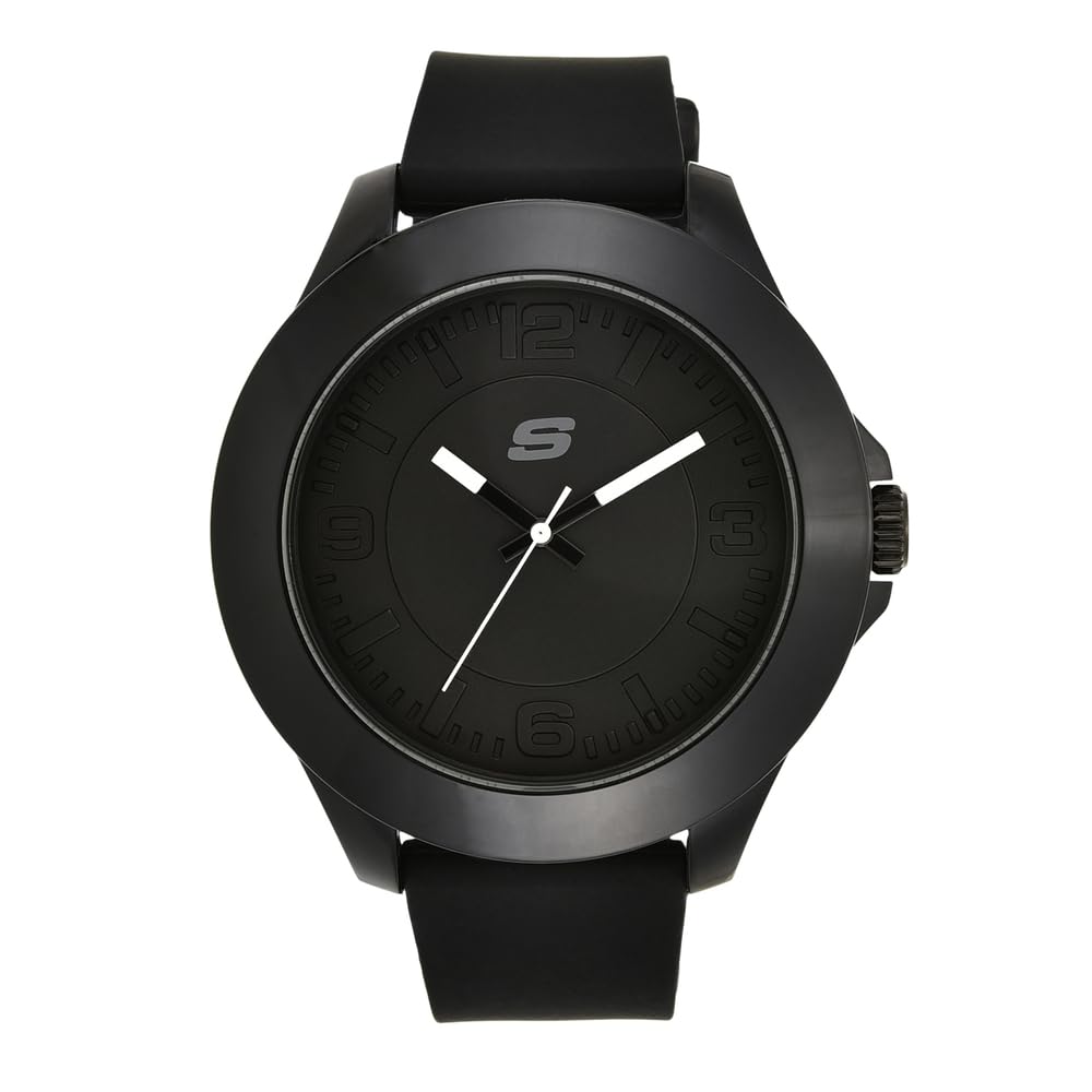 Skechers Watch For Men, Quartz Movement With Silicone, Polyurethene, Leather Or Stainless Steel Strap, Graphite, 50MM