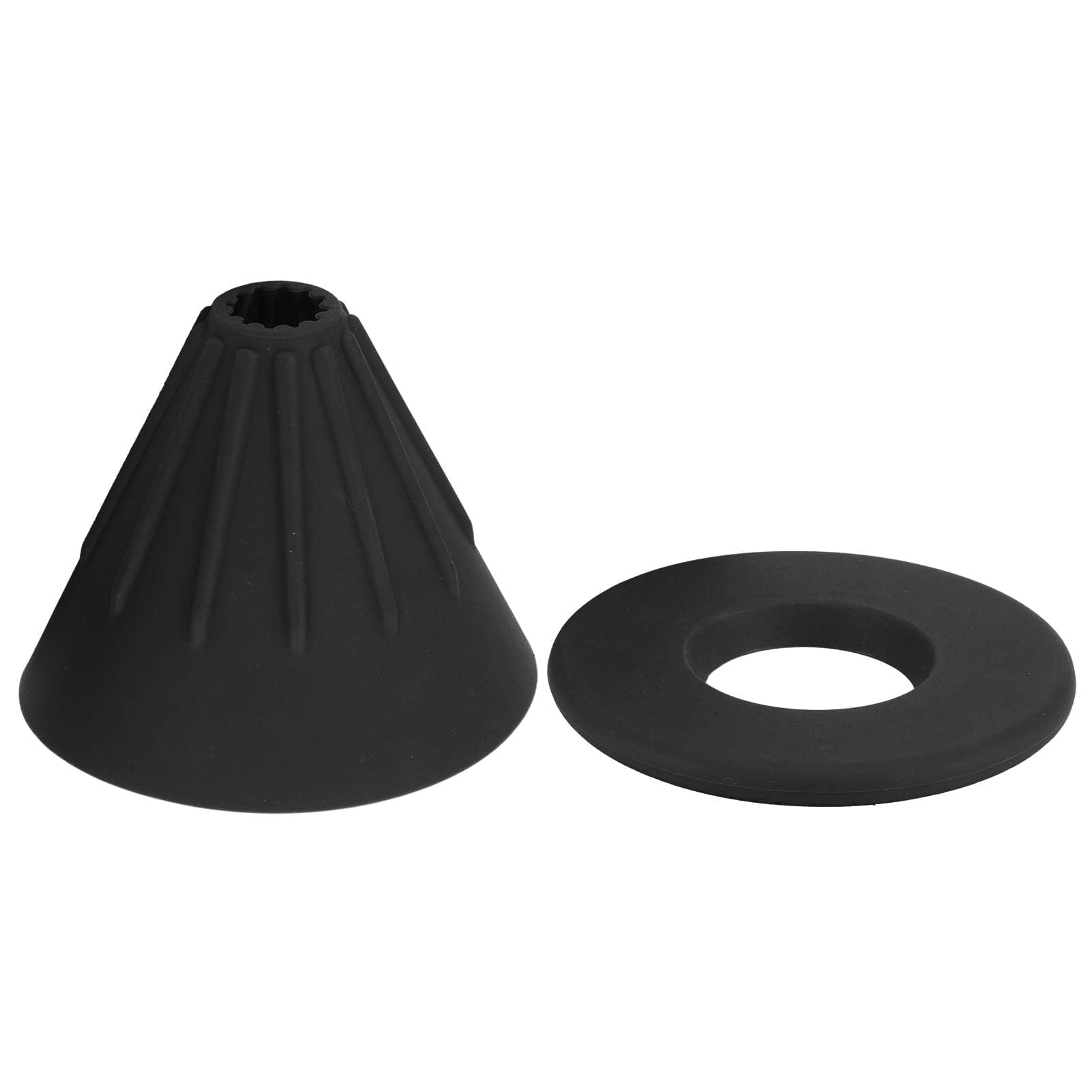 Coffee Dripper, Reusable Silicon Resin Coffee Filter Collapsible Cone Filter for Home Camping Backpacking Travel(Black)