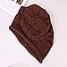 Women's Pearl Decoration Knitted Woolen One Ball Mesh Cover Up Hat (A)