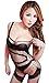LATUD Women's Lingerie Fishnet Crochless Sexy Jumpsuits Stockings