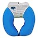 Cloudz Dual Comfort Microbead Airplane Travel Neck Pillow. Soft Cozy Plush Fabric on One Side, Cool Relaxing Spandex on The Other! Customize Your Comfort and Support at Home or On The Go! Bright Blue