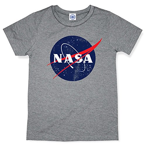 Hank Player 'Official NASA Logo' Men's T-Shirt (L, Heather Grey)