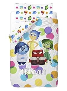 Disney Del Revés Spots Saco nórdico de 2 Piezas para Cama de 90 cm