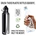 DanForce 21 OZ stainless Steel Sports Water bottle - Double walled metal Vacuum Insulated, BPA Free. Keep 24 Hours Hot , 36 Hours cold, Comes with leak proof Straw,Sports and Cap lids, 12-24 Ounces