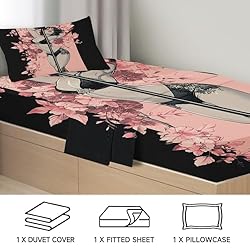 Sexy Girl Duvet Cover Floral Bedding Twin XL 3