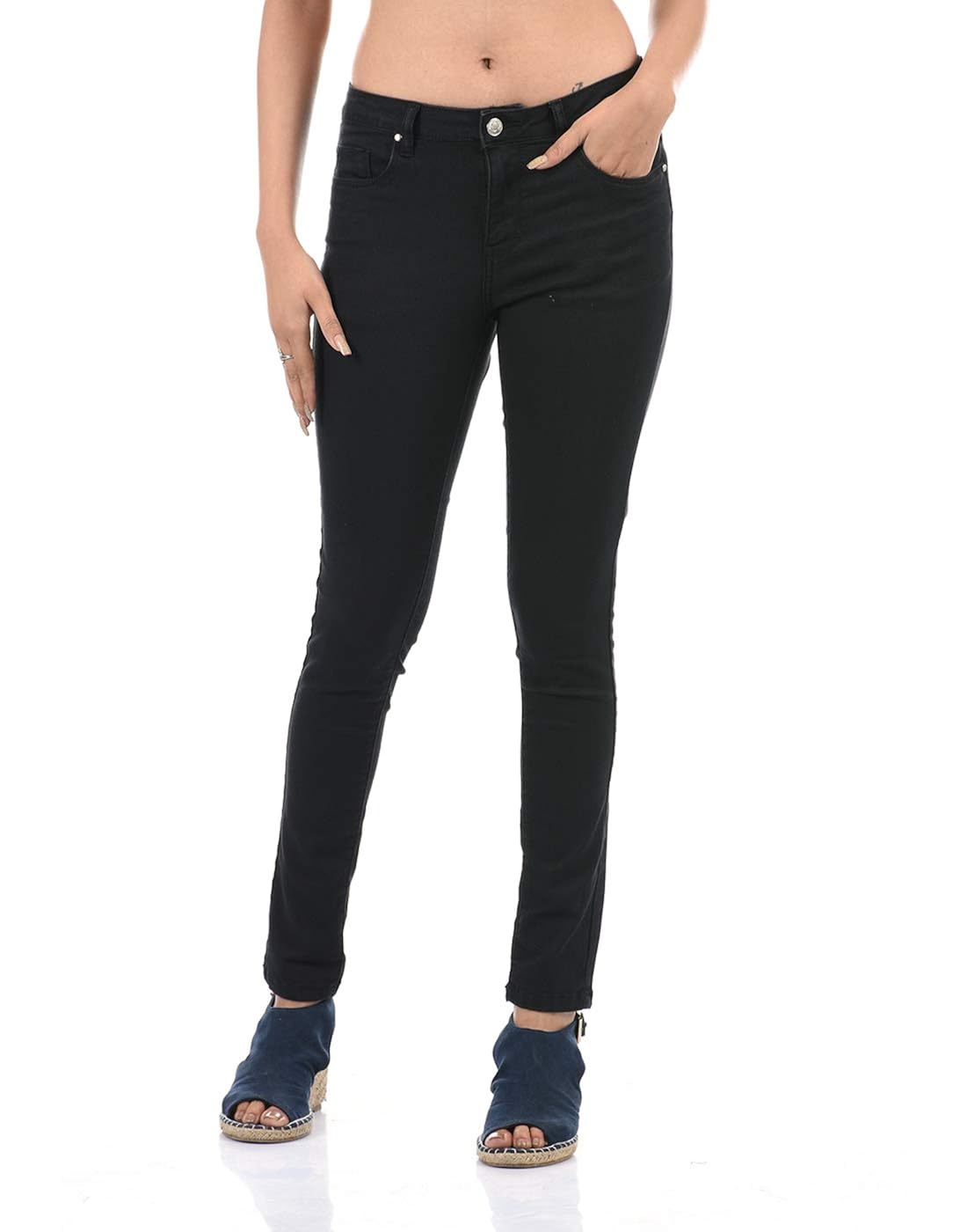 Talia Women Casual Wear Black Jeans Amazon.in Clothing & Accessories