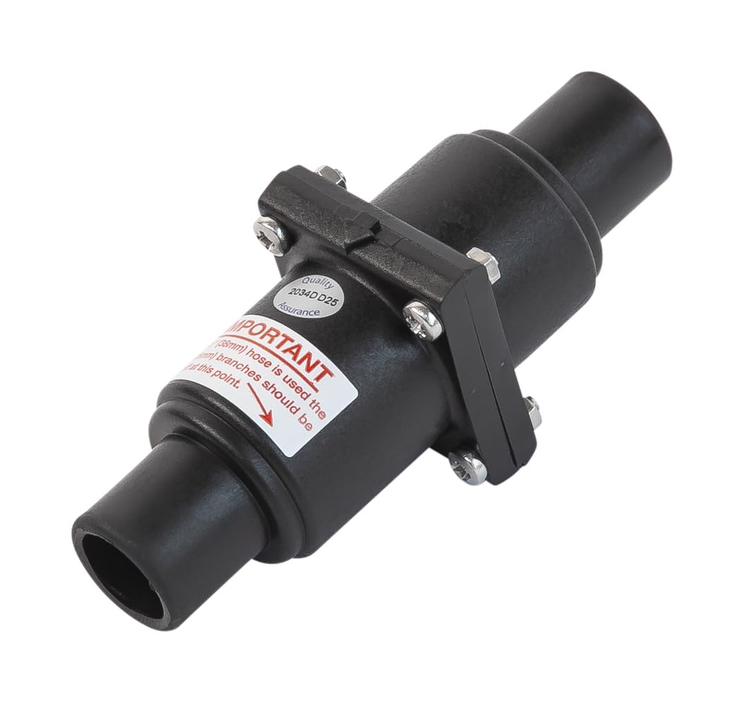 Whale LV1215 Non-Return Inline Valve, for Use with 1-Inch and 1 ½-Inch Diameter Pipes, Nitrile® Construction
