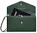 Krosslon Rfid Passport Holder Wristlet Travel Wallet Trifold Documents Organizer Slim Purse, Fit US UK CA Passport Cover Best Traveling Accessories for Women, Dark Green(8#)