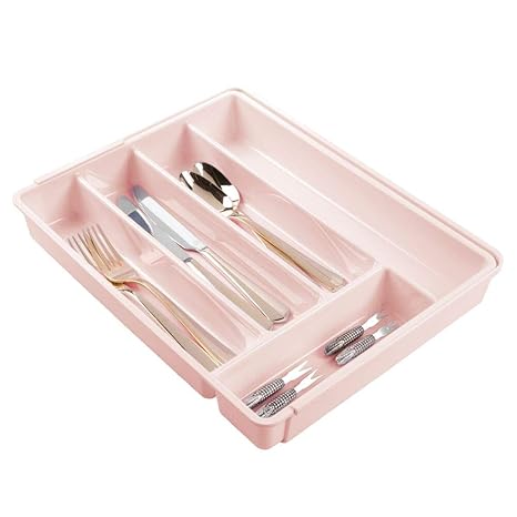 Mdesign Adjustable Cutlery Tray Expandable Kitchen Organiser
