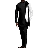 African Men Traditional Clothing Set Dashiki Shirts Ankara Pants 2 Piece Set Plus Size Tracksuit Outfits