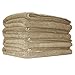 POLYTE Microfiber Quick Dry Lint Free Bath Towel, 57 x 30 in, Pack of 4 (Beige)