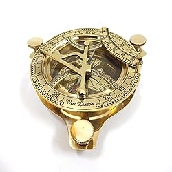 5" Sundial Compass Solid Brass Sun Dial