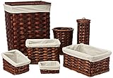Honey-Can-Do HMP-01866 7-Piece Wicker Hamper Kit