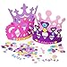 Fun Express Princess Tiara Crown Craft Kits (24 Foam Tiaras and 800 Piece Princess Craft Shapes)