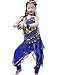 Astage Girls Oriental Belly Dance Sets All accessories Dark Blue L(Fits 9-11 Years)