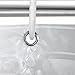 Aoohome Clear Shower Curtain Liner, EVA Bathroom Curtain 3D Cobblestone with Bottom Magnets, Rust Proof Grommets, 72x72 inch, Semi Transparent