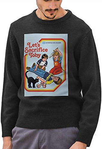 Kapok Decorate Let's Sacrifice Toby - Funny Sweaters Personality Interesting For Boys X-Large