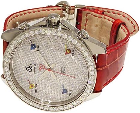 Amazon ジェイコブ Jacob Co ファイブタイムゾーン ベゼルダイヤ Jc 53d 全面ダイヤ文字盤 新品 腕時計 メンズ W 並行輸入品 メンズ腕時計 腕時計 通販