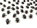 Alimitopia 50pcs Fake Plastic Fly Realistic Imitation Bug Halloween Prank Props