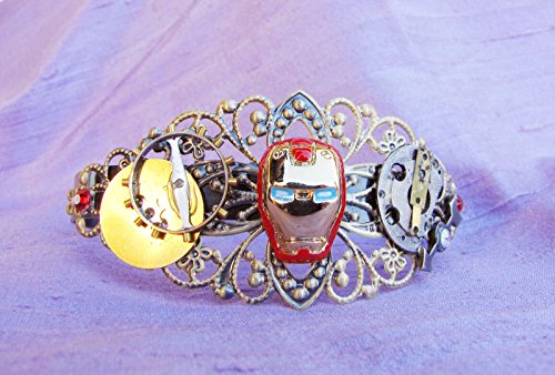 Steampunk Iron Man Metal Cuff Bracelet