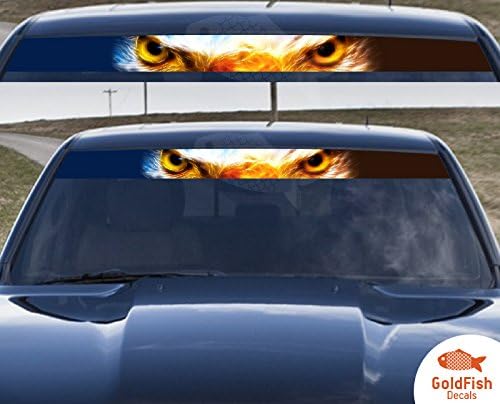 Windshield Graphic Decal sticker compantible with Dodge Ram 4x4 Eagles eys