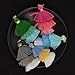 idealway 3 Layered Colorful Womens Stylish Earrings Bohemian Style Summer Tassel Drop Earrings (Pink)