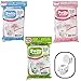 POTTY SHIELDS Disposable Toilet Seat Covers for Kids & Adults (20 Pack) Germ Protect from Public Toilets - Waterproof, Plastic Lined for No Soak Thru, XL to Cover the WHOLE Toilet -Pink/Floral