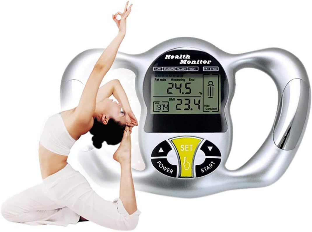 HAJZF Hand Holding Fat Measuring Instrument Body Fat Meter Body Fat Measuring Instrument Fat Tester