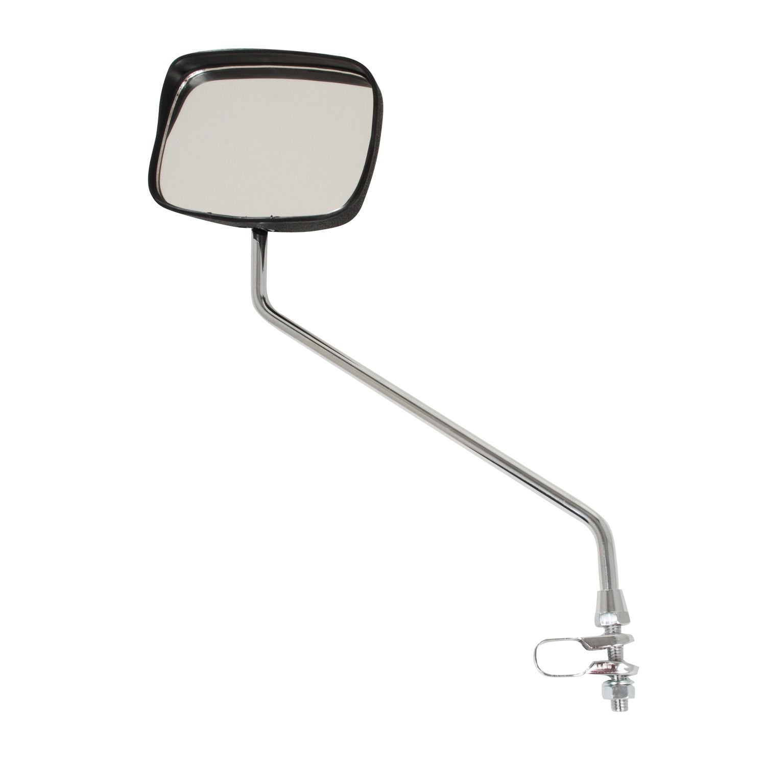 Raleigh - AMA135 - Handlebar Mounted Oblong Cycling Mirror in Silver with Rain Shield