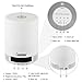 i-SUPERSIM LED Bluetooth Speaker, Bluetooth Music Player, Bedside Lamp, Table Lamp, Romantic Warm lighting, Alarm Clock, Smart Noise Reduction, Hands Free Calling Mic, Micro SD Card - White