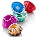 Astra shop Fancy Mini Silicone Dessert Mold, Stackable Bundt Pan, Swirl Jello Mini Cake Mould (3 inch,8 Pack)