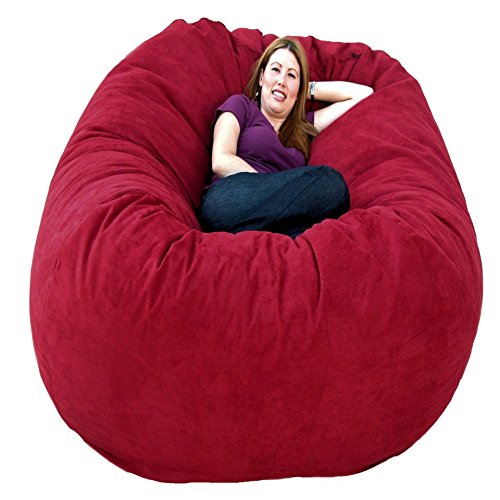 Cozy sack 6-feet bean bag chair, large, cinnabar