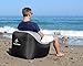 Treadway Air Chair Rapid Inflation, Compact/Lightweight, Inflatable air Filled Beach/Camping Chair - Ideal for Festivals, Gaming, Fishing, Dorm Room, bedrooms & Travel. (Gray/Black)