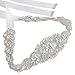 Crystal Sashes for Wedding Bridal Belt Braided Rhinestone Sash