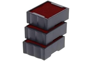 Trodat Replacement Ink Cartridge 6/4921 - Pack of 3 Color red