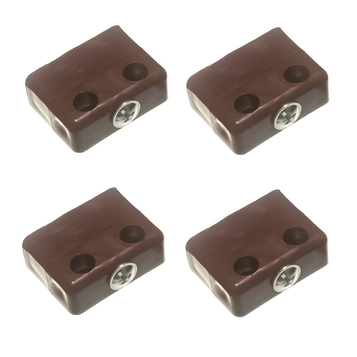 TERF® Heavy Duty Knockdown Fitting Brown Wood & Furniture Jointing Connector for Cupboard Kitchen Cabinet Wardrobe Bookcase Drawer and Multi Purpose use in Furniture - Pack of 4