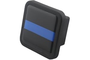 EVERHITCH Reflective Trailer Hitch Cover Tube Plug Insert (Fits 2" Receivers, Thin Blue Line)