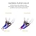OMorc Diving Snorkel Set - 180 Degree Panoramic Wider View Diving Mask and Dry Top Snorkel, Anti-Fog and No-Leaking Scuba Mask, Snorkel with Food-Grade Silicone Mouthpiece