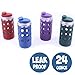 Brew Armor 24 Oz. Wide-Mouth (1.5 Pint) Mason Jar Beverage Bottle (Silicone Sleeve, Lid and Cork) by Brute Kitchen (Deep Water Blue)
