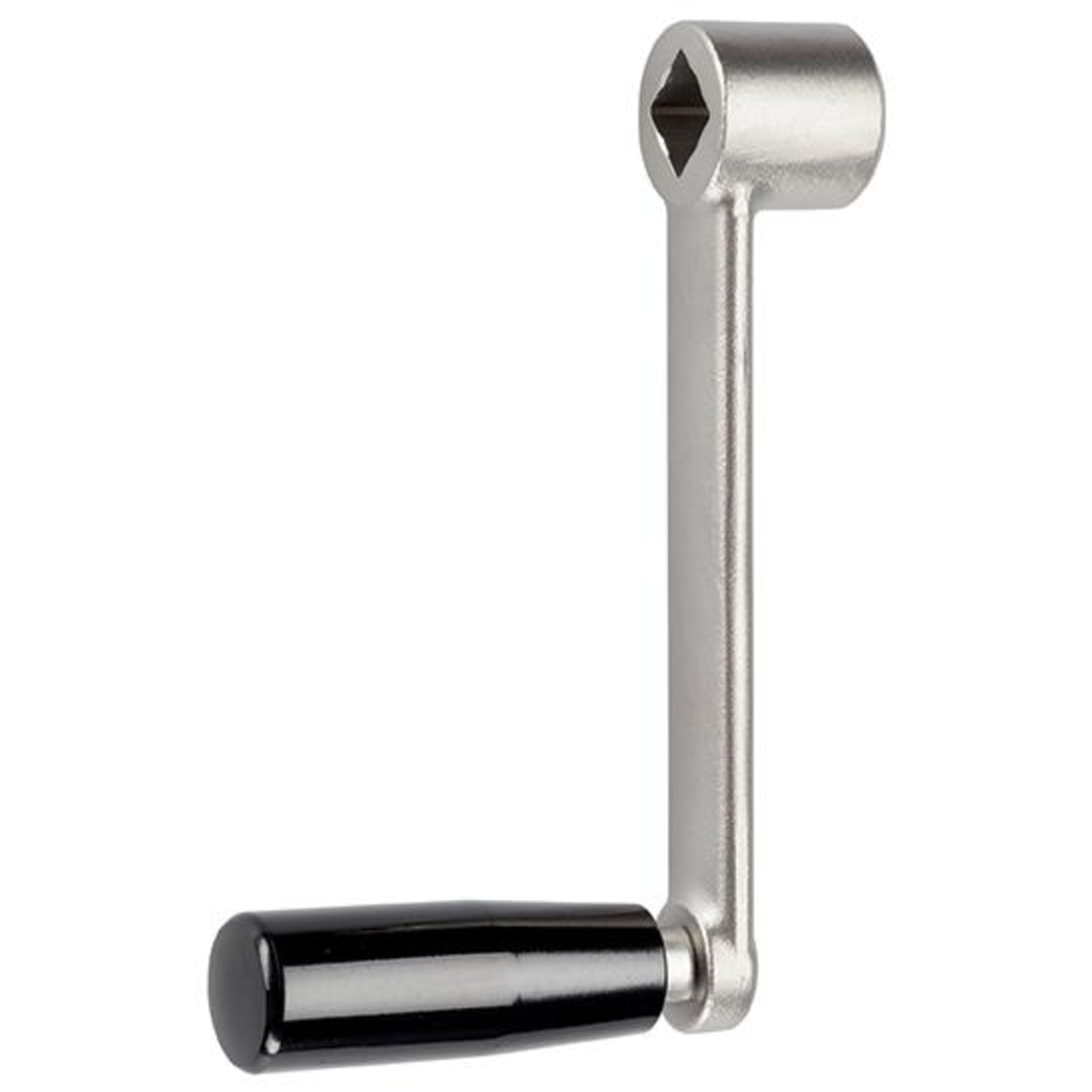 HALDER 24330.0520 Hand cranks, Steel/Black, l=80 mm/s=10 mm