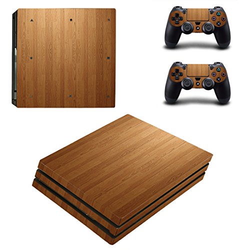 UUShop PS4 Pro Skin Vinyl Decal Cover for Sony PlayStation PRO Console Sticker Wooden Wood Design