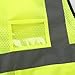 EGELEXY Visibility Reflective Vest Working Clothes Motorcycle Cycling Sports Outdoor Reflective Safety Clothing (Yellow)